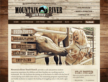 Tablet Screenshot of mountainriveryouthranch.org